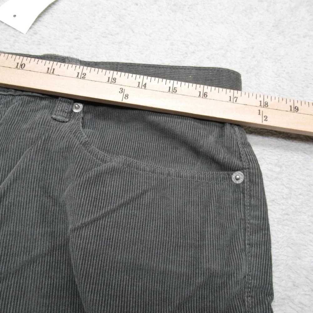 J Crew Corduroy Pants Men 34x33 Gray Green 484 Slim Straight Cords $89.50 NEW